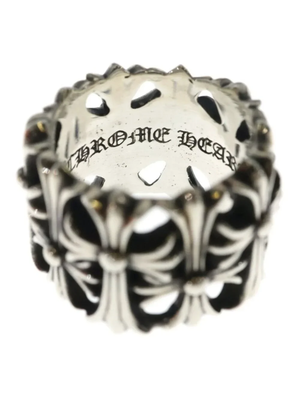 Chrome Hearts Cemetery Cross Silver Ring